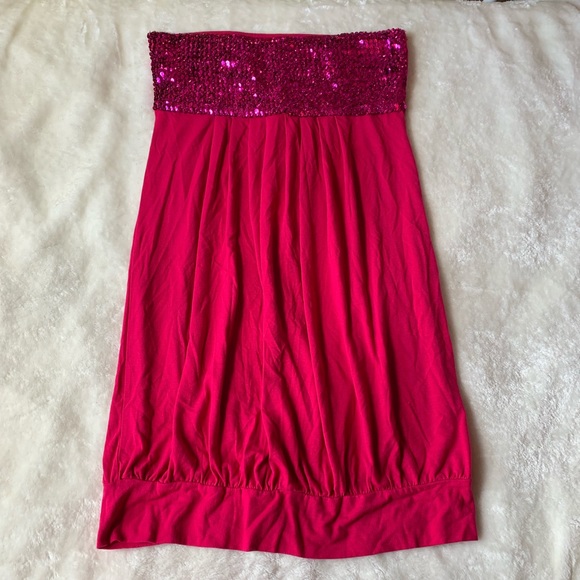Dresses & Skirts - Sequin Hot Pink Mini Dress